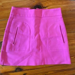Zara lined pink mini skirt